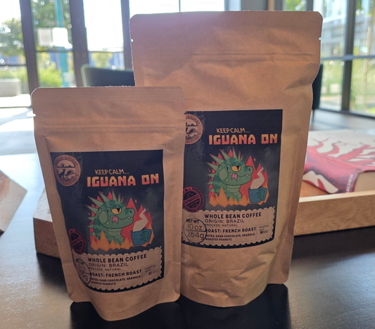 Keep Calm & Iguana On -  Brazil French Roast